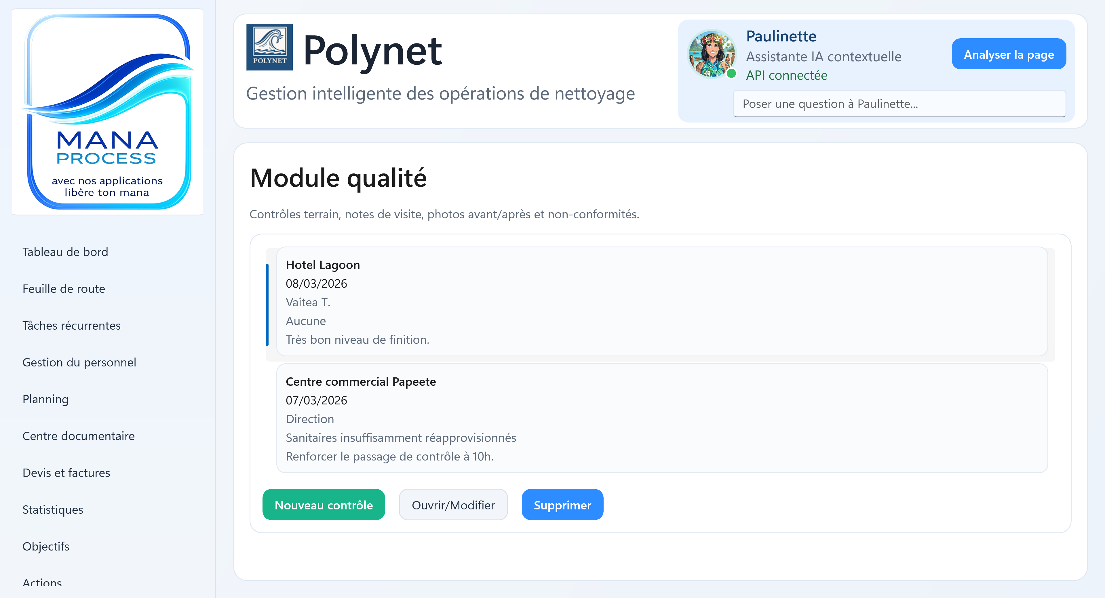 Capture programme 8 ManaProcess